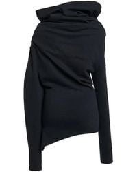 A.W.A.K.E. MODE - Asymmetric Draped-Neck Top - Lyst