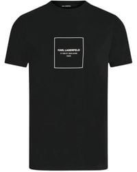 KARL LAGERFELD - T-Shirt À Logo Imprimé - Lyst