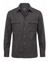 Xacus - Button-Up Chest-Pocket Shirt - Lyst