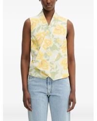 KENZO - Peonies Sleeveless Top - Lyst
