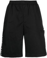 Givenchy - Logo-embellished Cotton Shorts - Lyst