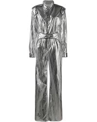 Off-White c/o Virgil Abloh - Racing Metallic Effect Jumpsuit - Lyst