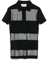 Coperni - "Striped Sheer" Polo Top - Lyst