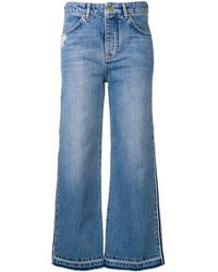 Victoria, Victoria Beckham Jeans a righe - Blu