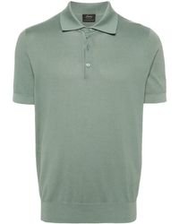 Brioni - Textured Cotton Polo Shirt - Lyst