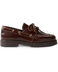 Claudie Pierlot - Chaussures Bateau En Cuir - Lyst