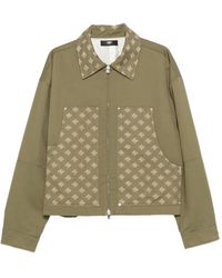 Amiri - Monogram-Pattern Panelled Jacket - Lyst
