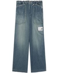 Maison Mihara Yasuhiro - Adjustable Wide-Leg Jeans - Lyst