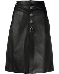 Just Cavalli - Button-Through A-Line Skirt - Lyst