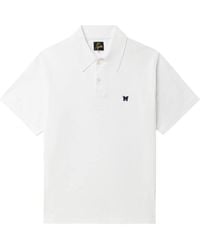 Needles - Logo-Embroidered Polo Shirt - Lyst