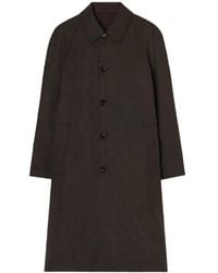 Burberry - Long Reversible Gabardine Parkbury Car Coat - Lyst