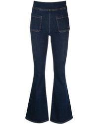 FRAME - The Bardot Jetset Flared Jeans Met Elastische Taille - Lyst
