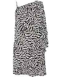 KARL LAGERFELD - Asymmetric Dress Print - Lyst