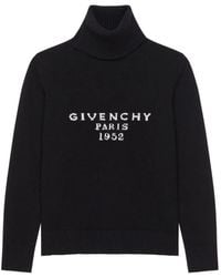 Givenchy - Pull À Col Roulé En Cachemire De Laine Avec Signature - Lyst