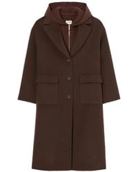 Claudie Pierlot - Manteau En Laine À Col Long - Lyst