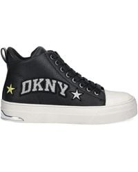 DKNY - Yaser Star Embellished Sneakers - Lyst