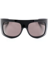 Gucci - Sonnenbrille mit Maskenform - Lyst