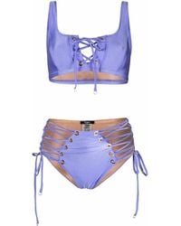 Noire Swimwear - Lace-Up Two-Piece Bikini - Lyst