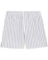 Ami Paris - Elastische Gestreepte Shorts - Lyst