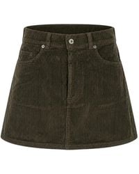 TRUE AVENUE - Corduroy Mini Skirt - Lyst