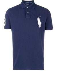 Polo Ralph Lauren - Short Sleeves Knit Big Logo Polo Shirt - Lyst