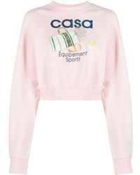 Casablanca - Sweatshirt mit Equipment Sportif-Print - Lyst