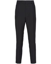 Prada - Mohair-Wool Tailored Trousers - Lyst