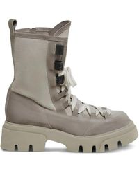 Brunello Cucinelli - Combat Boots Met Veters - Lyst