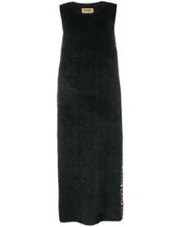 Uma Wang - Abito Midi Con Design A Inserti - Lyst