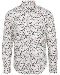 Paul Smith - Popeline-Hemd mit Blumen-Print - Lyst