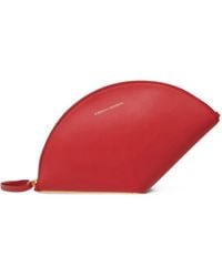 Carolina Herrera - Consuelo Leather Clutch - Lyst