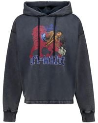 Off-White c/o Virgil Abloh - Royal Girl Graphic-Print Hoodie - Lyst