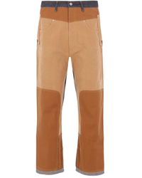 Junya Watanabe - Jeans aus Canvas im Patchwork-Look - Lyst