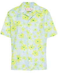Marni - Hemd mit Blumenmuster - Lyst