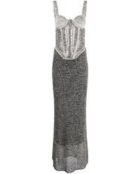 Dion Lee - Boucle-knit Corset Top Maxi Dress - Lyst