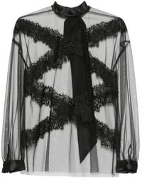 Viktor & Rolf - Lace-Trim Blouse - Lyst