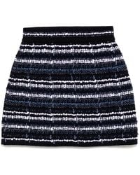 Thom Browne - Textured Woven Miniskirt With Structured Silhouette - Lyst