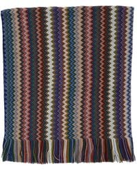 Missoni - Sciarpa Con Frange E Motivo A Zigzag - Lyst