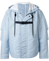 Calvin Klein Kapuzenmantel mit Schnalle - Blau