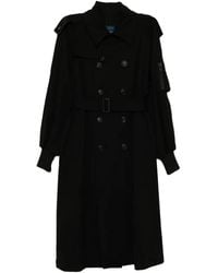 Yohji Yamamoto - Wool Trench Coat - Lyst