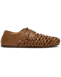 Marsèll - Interwoven Leather Derby Shoes - Lyst