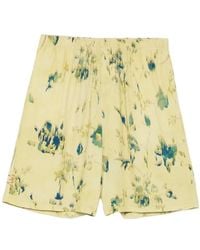 Amaranto - Short À Fleurs - Lyst