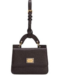Dolce & Gabbana - Textured Leather Mini Bag Wallet - Lyst