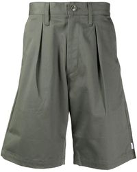 WTAPS Chino-Shorts mit Faltendetail - Grün