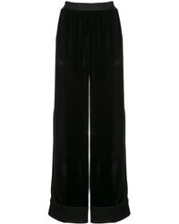 Mary Katrantzou - Wide-Leg Velvet High Trousers - Lyst