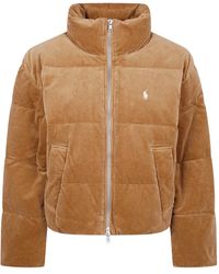 Polo Ralph Lauren - Corduroy Quilted Puffer Jacket - Lyst