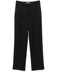 Marine Serre - Moon Diamond-Jacquard Trousers - Lyst