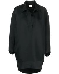 KHAITE - Geblümtes Hemdkleid Aus Seide - Lyst