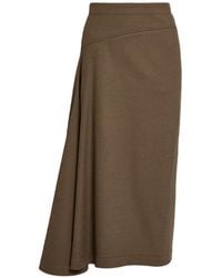 Erdem - Draped Midi Skirt - Lyst