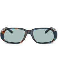 DIESEL - Tortoiseshell-Effect Rectangle-Frame Sunglasses - Lyst